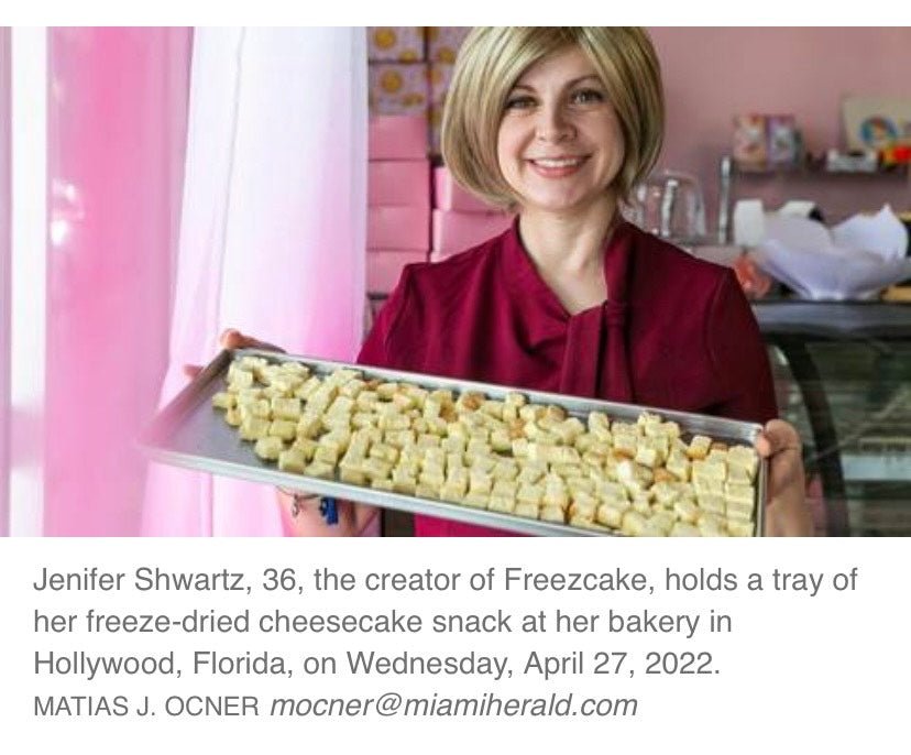 1st Runner Up in Miami Herald's StartUp Pitch Competition - freezcake
