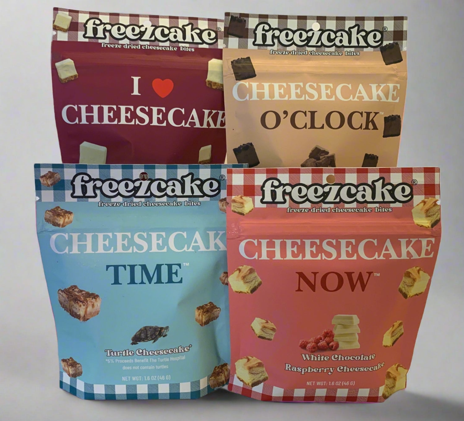 Best Sellers 4 Pack: Freeze-Dried Cheesecake Gift Sampler