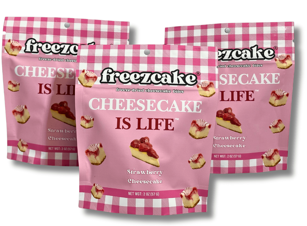 Strawberry Cheesecake pack: Freeze - Dried Cheesecake Bites - freezcake