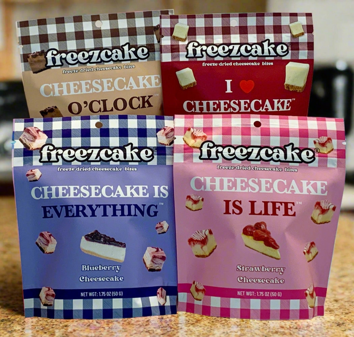 Classic Flavors 4 Pack Sampler: Freezcake Freeze - Dried Cheesecake Bites - freezcake