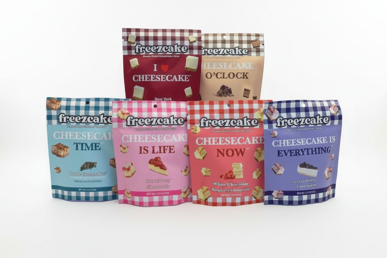 Freezcake Classic 6 Sampler Pack: Freeze - Dried Cheesecake Bites - freezcake