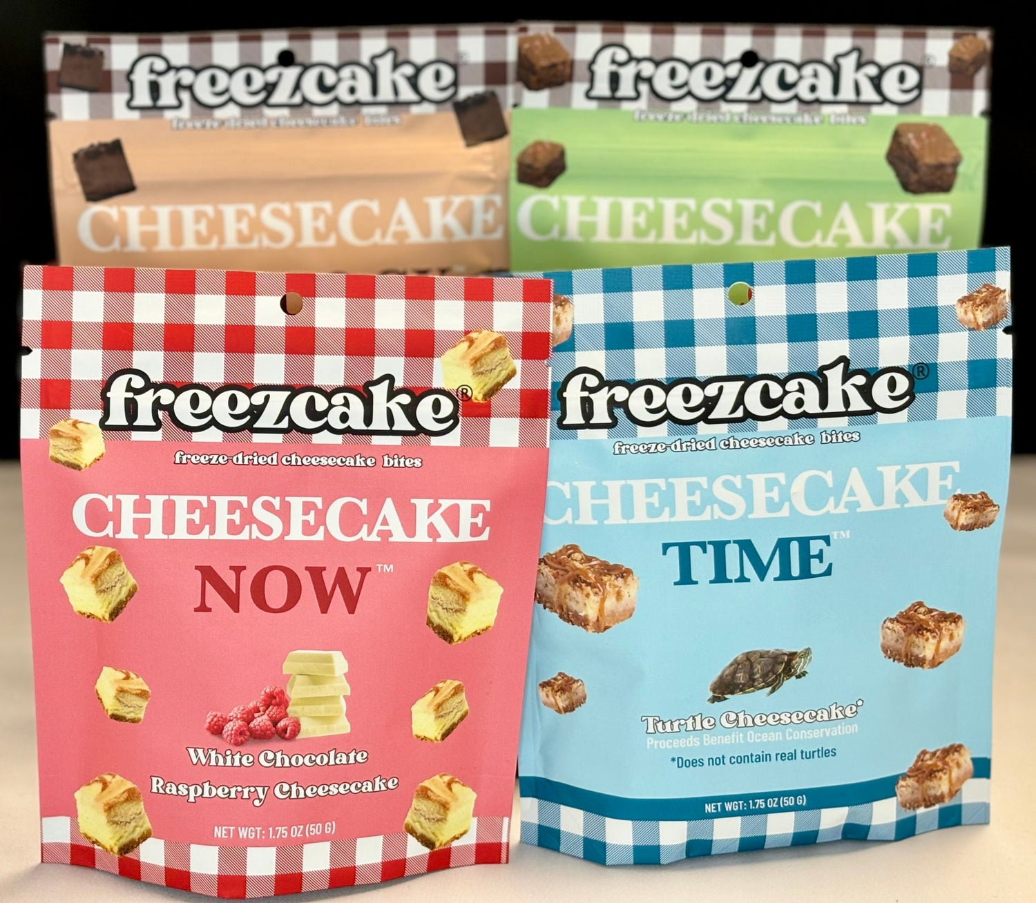 Chocolate Lovers Freezcake 4 Pack: Freeze - Dried Cheesecake - freezcake