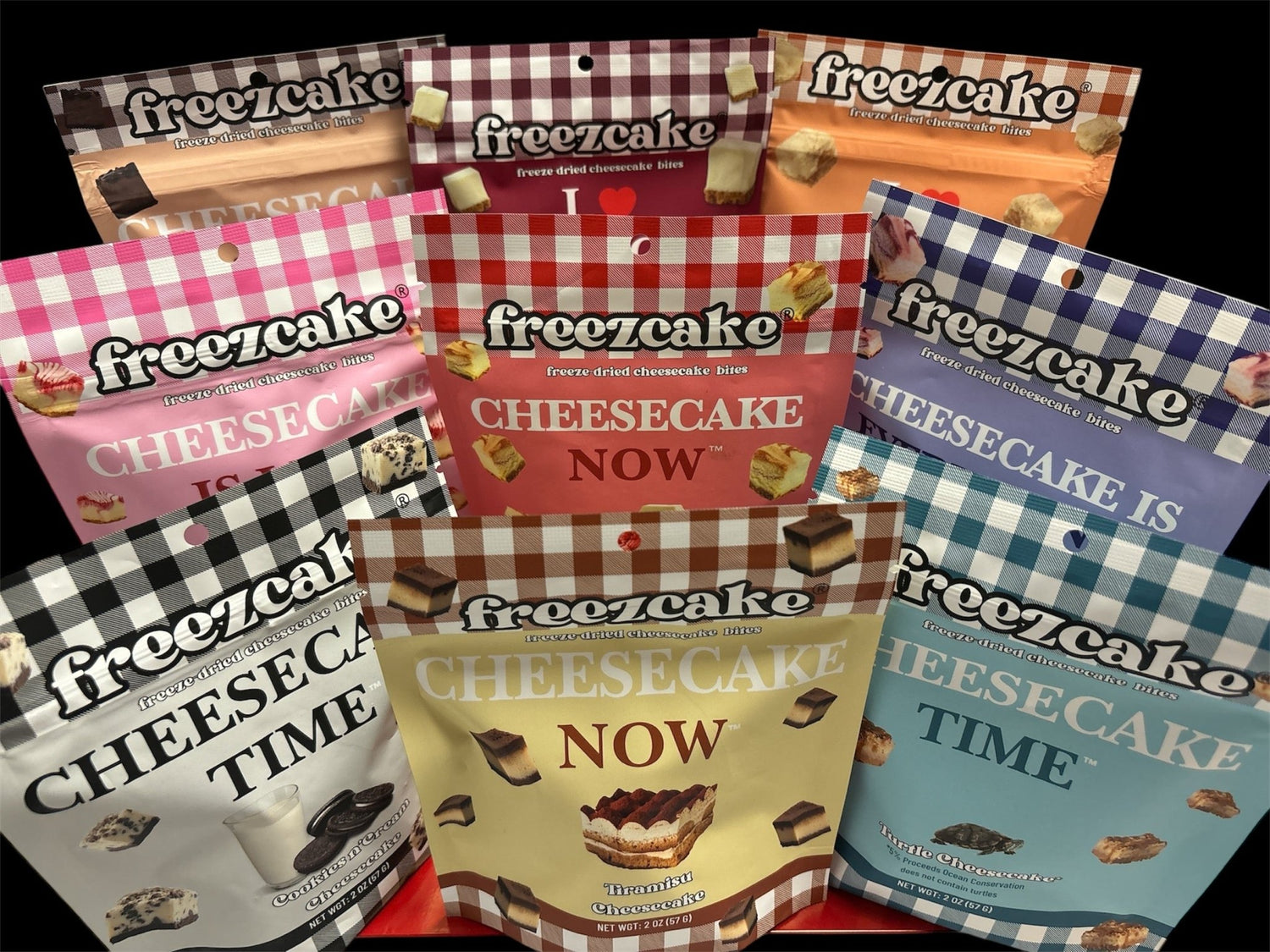 Freezcake Ultimate 9 Pack - Gift Set of All Flavors Snack Natural Crunch Cookie Biscuit - freezcake