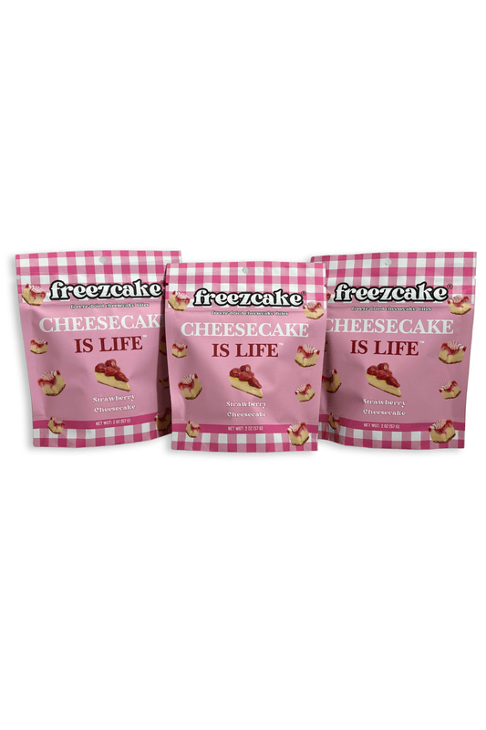 Strawberry Cheesecake pack: Freeze - Dried Cheesecake Bites - freezcake